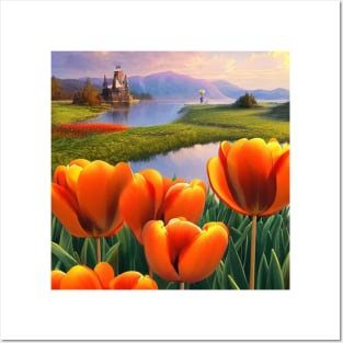 Beautiful Tulips Posters and Art